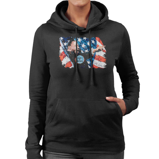 Sidney Maurer Original Portrait Of Martin Luther King Women's Hooded Sweatshirt