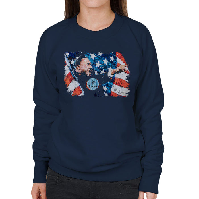 Sidney Maurer Original Portrait Of Martin Luther King Women's Sweatshirt