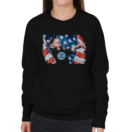 Sidney Maurer Original Portrait Of Martin Luther King Women's Sweatshirt