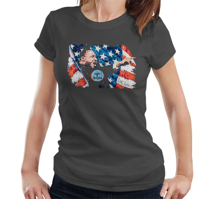 Sidney Maurer Original Portrait Of Martin Luther King Women's T-Shirt