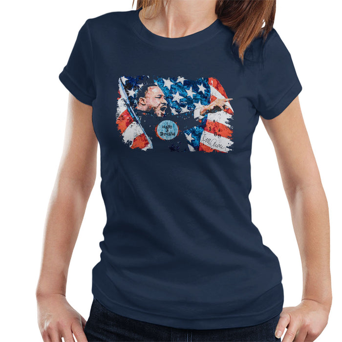 Sidney Maurer Original Portrait Of Martin Luther King Women's T-Shirt