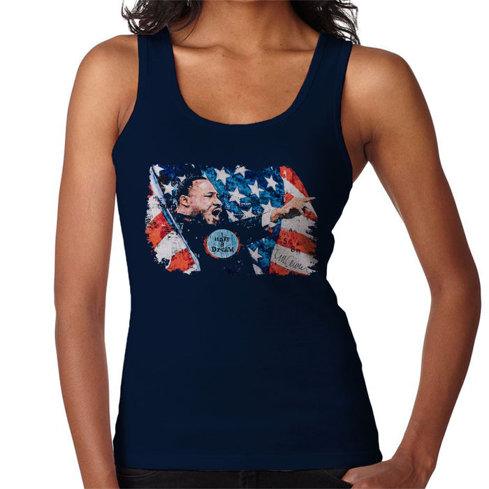 Sidney Maurer Original Portrait Of Martin Luther King Women's Vest