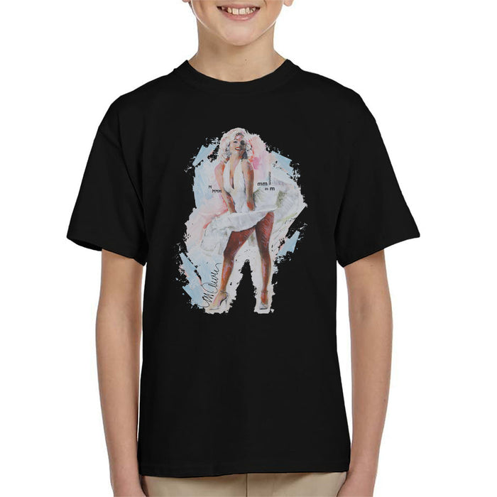 Sidney Maurer Original Portrait Of Marilyn Monroe Skirt Kid's T-Shirt