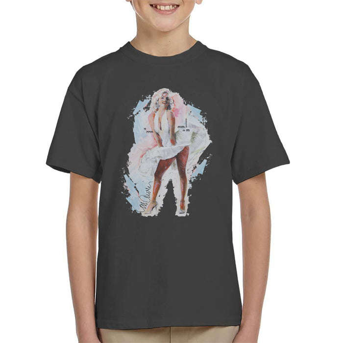 Sidney Maurer Original Portrait Of Marilyn Monroe Skirt Kid's T-Shirt