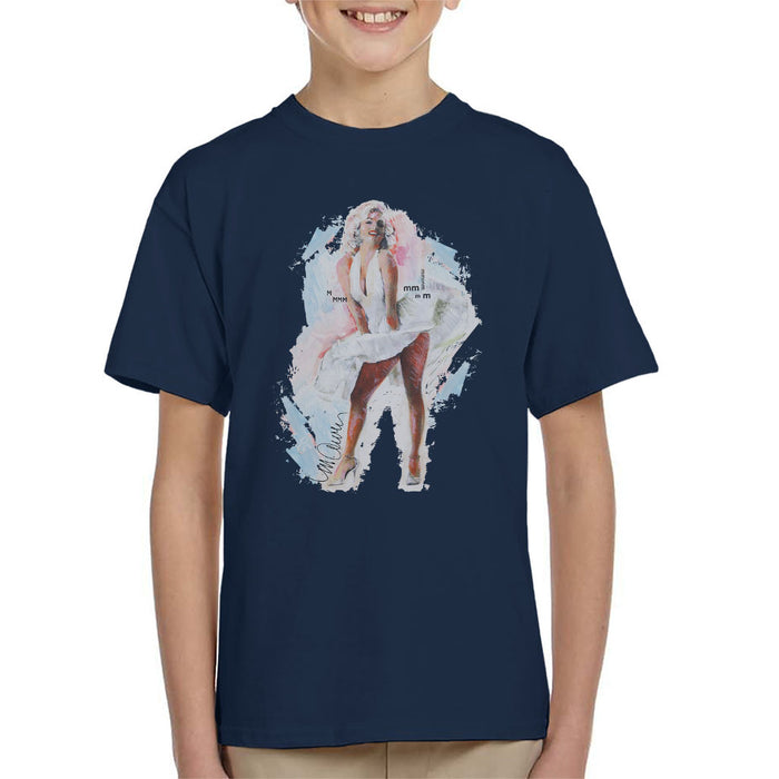 Sidney Maurer Original Portrait Of Marilyn Monroe Skirt Kid's T-Shirt