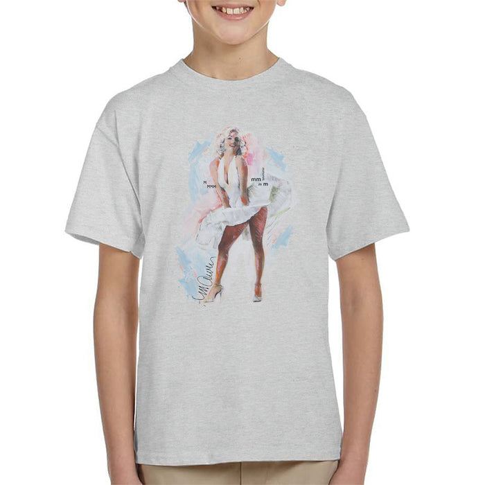 Sidney Maurer Original Portrait Of Marilyn Monroe Skirt Kid's T-Shirt