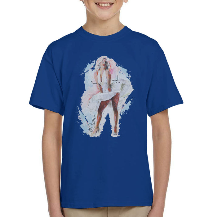 Sidney Maurer Original Portrait Of Marilyn Monroe Skirt Kid's T-Shirt