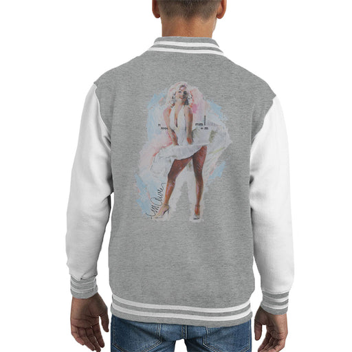 Sidney Maurer Original Portrait Of Marilyn Monroe Skirt Kid's Varsity Jacket