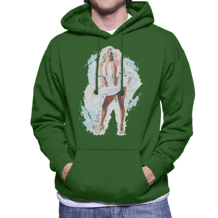 Sidney Maurer Original Portrait Of Marilyn Monroe Skirt Men's Hooded Sweatshirt