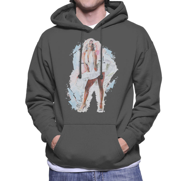 Sidney Maurer Original Portrait Of Marilyn Monroe Skirt Men's Hooded Sweatshirt