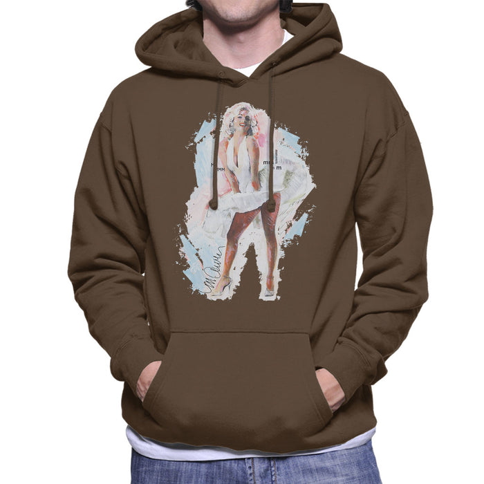 Sidney Maurer Original Portrait Of Marilyn Monroe Skirt Men's Hooded Sweatshirt
