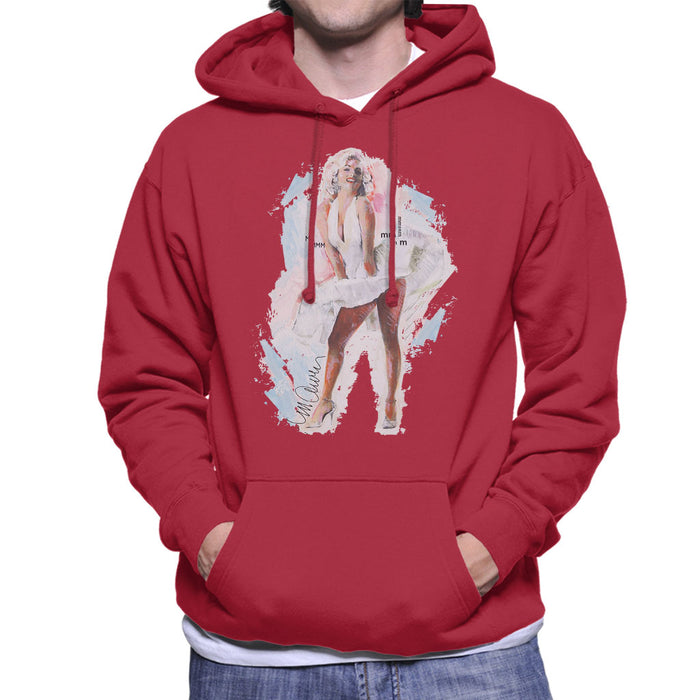 Sidney Maurer Original Portrait Of Marilyn Monroe Skirt Men's Hooded Sweatshirt