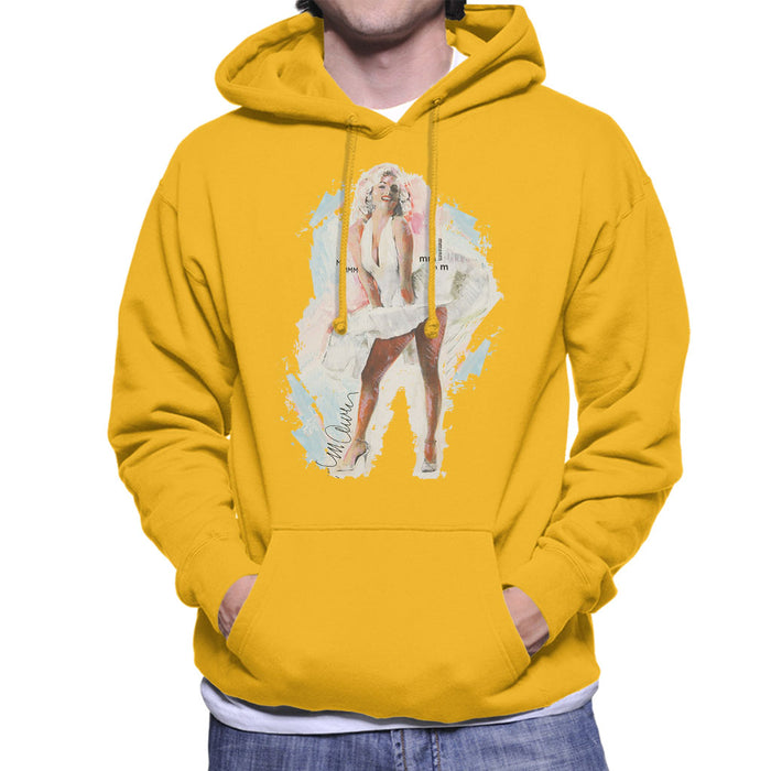 Sidney Maurer Original Portrait Of Marilyn Monroe Skirt Men's Hooded Sweatshirt