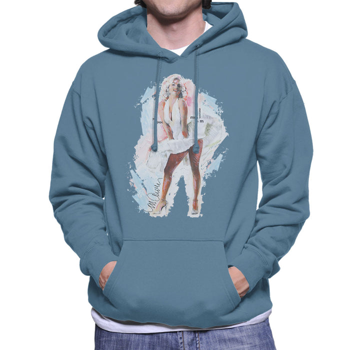 Sidney Maurer Original Portrait Of Marilyn Monroe Skirt Men's Hooded Sweatshirt