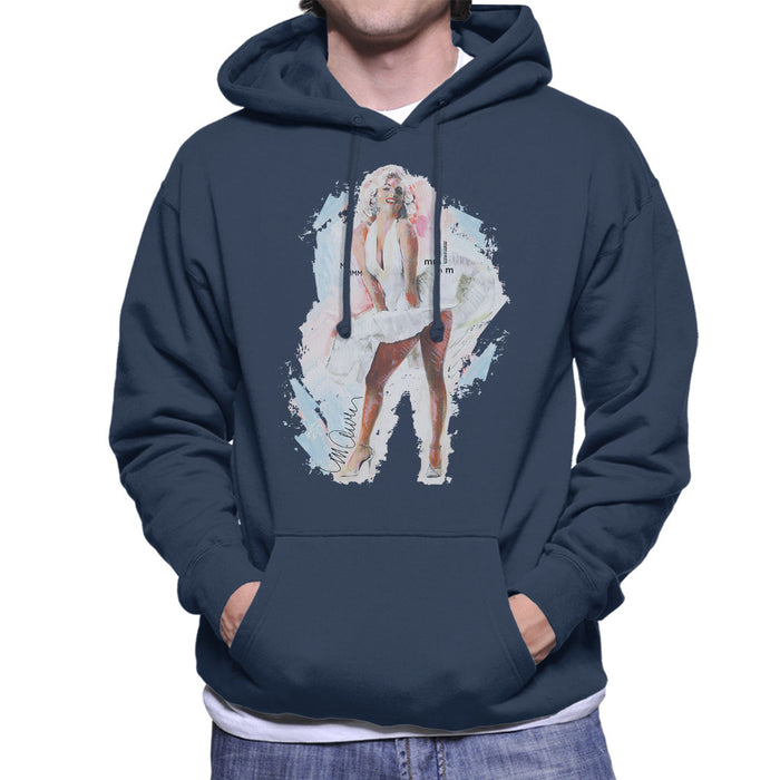 Sidney Maurer Original Portrait Of Marilyn Monroe Skirt Men's Hooded Sweatshirt
