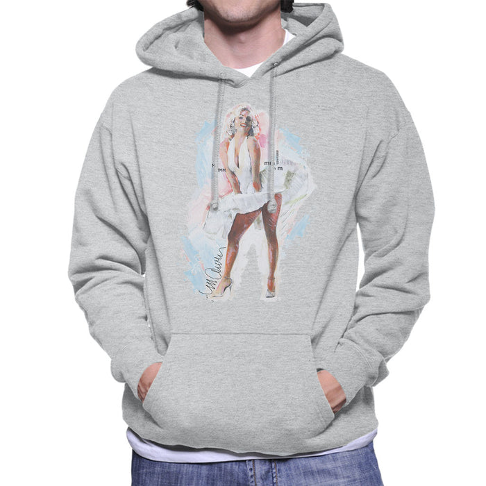 Sidney Maurer Original Portrait Of Marilyn Monroe Skirt Men's Hooded Sweatshirt