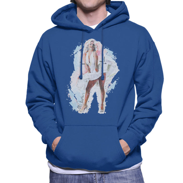 Sidney Maurer Original Portrait Of Marilyn Monroe Skirt Men's Hooded Sweatshirt