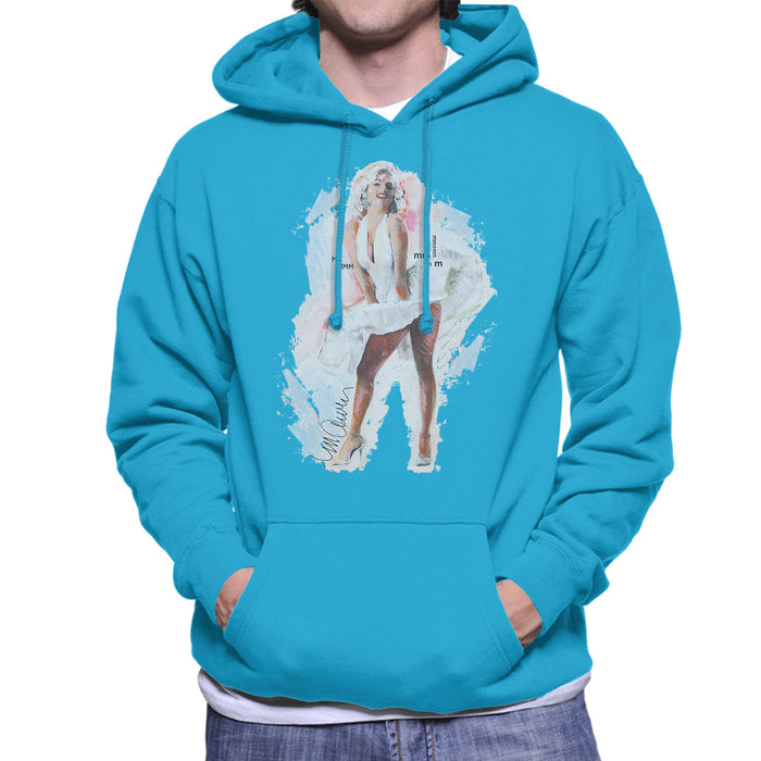 Sidney Maurer Original Portrait Of Marilyn Monroe Skirt Men's Hooded Sweatshirt