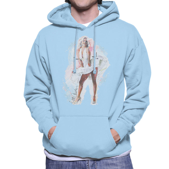 Sidney Maurer Original Portrait Of Marilyn Monroe Skirt Men's Hooded Sweatshirt