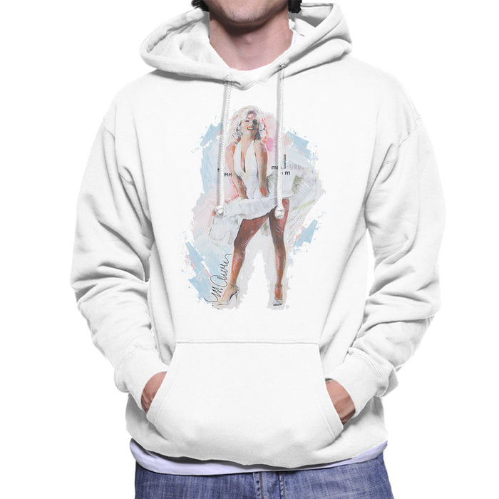 Sidney Maurer Original Portrait Of Marilyn Monroe Skirt Men's Hooded Sweatshirt
