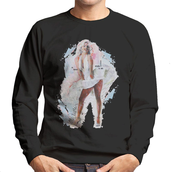 Sidney Maurer Original Portrait Of Marilyn Monroe Skirt Men's Sweatshirt