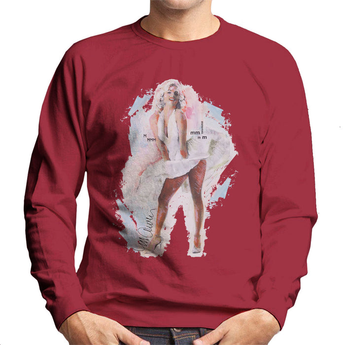 Sidney Maurer Original Portrait Of Marilyn Monroe Skirt Men's Sweatshirt