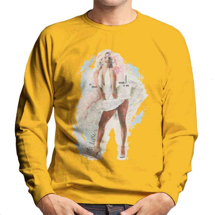 Sidney Maurer Original Portrait Of Marilyn Monroe Skirt Men's Sweatshirt
