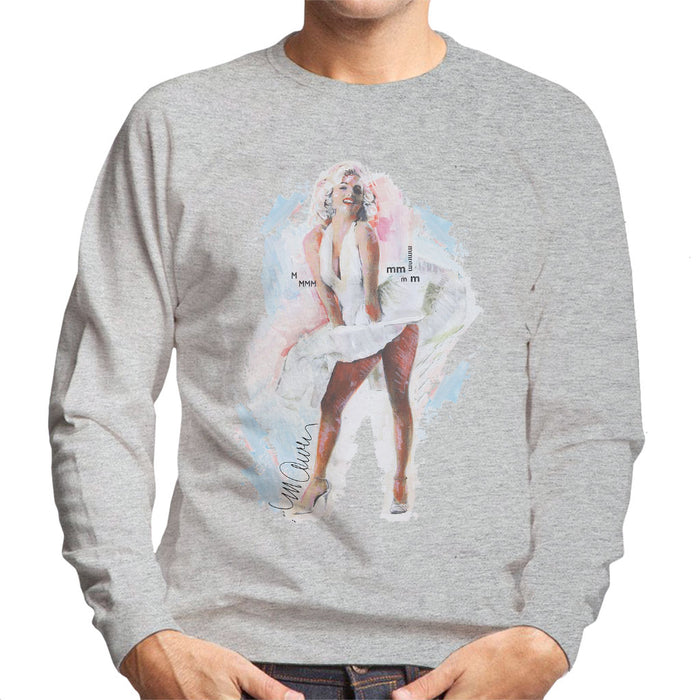Sidney Maurer Original Portrait Of Marilyn Monroe Skirt Men's Sweatshirt