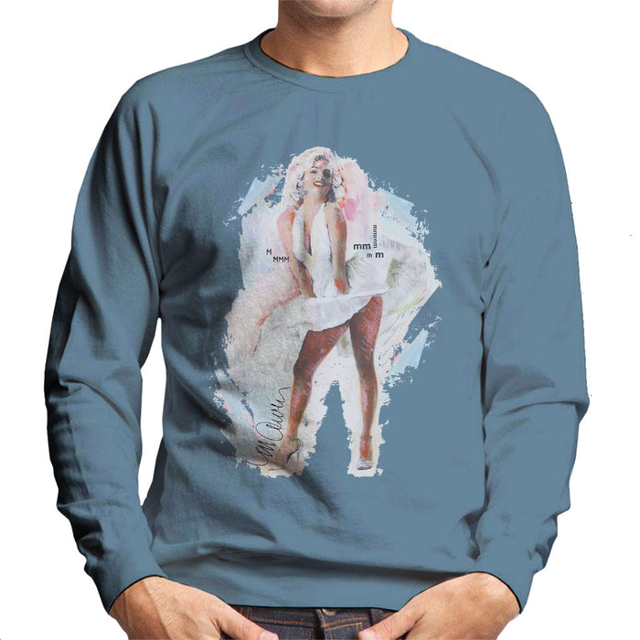 Sidney Maurer Original Portrait Of Marilyn Monroe Skirt Men's Sweatshirt