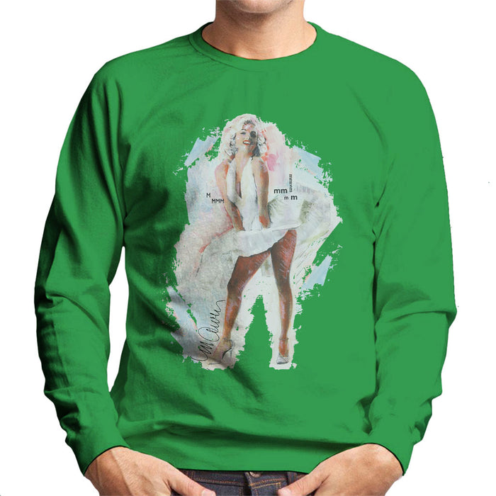 Sidney Maurer Original Portrait Of Marilyn Monroe Skirt Men's Sweatshirt