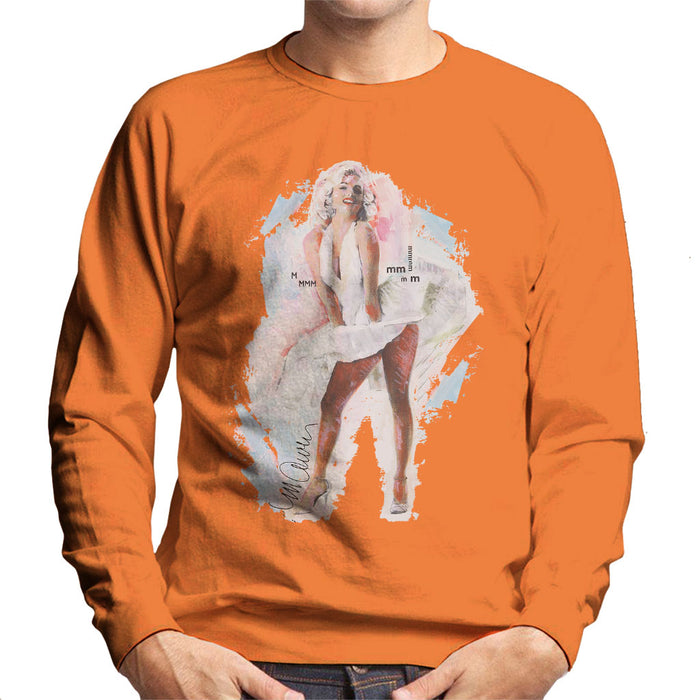 Sidney Maurer Original Portrait Of Marilyn Monroe Skirt Men's Sweatshirt