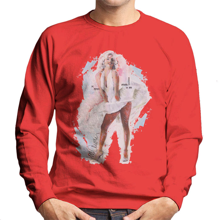 Sidney Maurer Original Portrait Of Marilyn Monroe Skirt Men's Sweatshirt