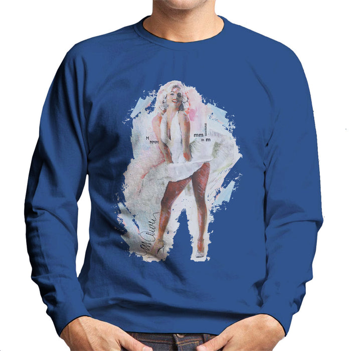 Sidney Maurer Original Portrait Of Marilyn Monroe Skirt Men's Sweatshirt