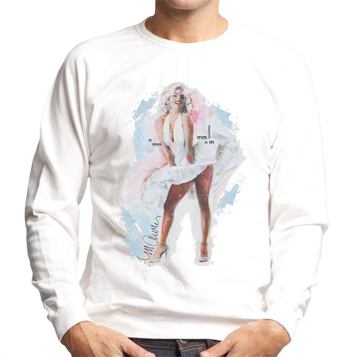 Sidney Maurer Original Portrait Of Marilyn Monroe Skirt Men's Sweatshirt