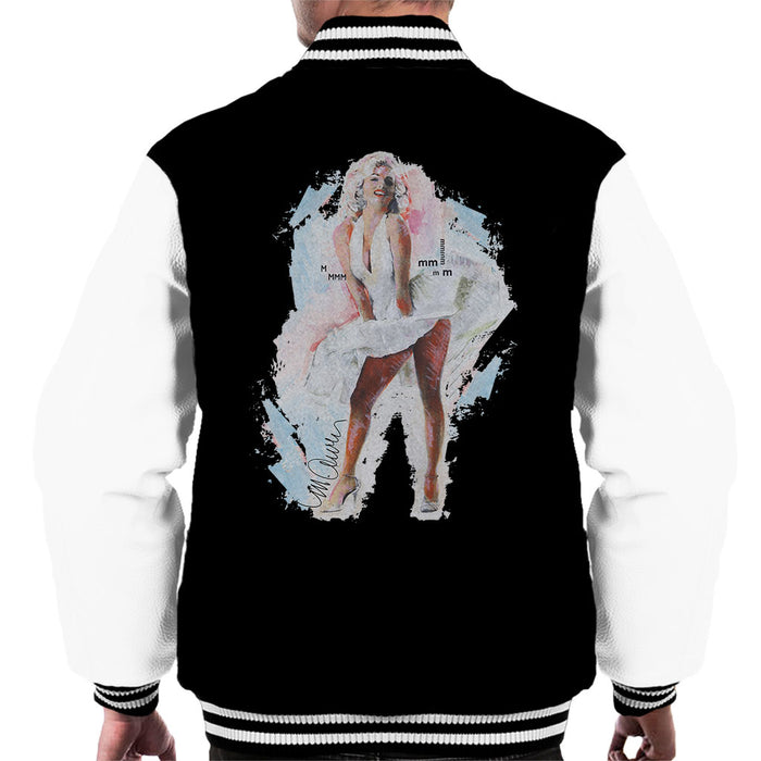 Sidney Maurer Original Portrait Of Marilyn Monroe Skirt Men's Varsity Jacket