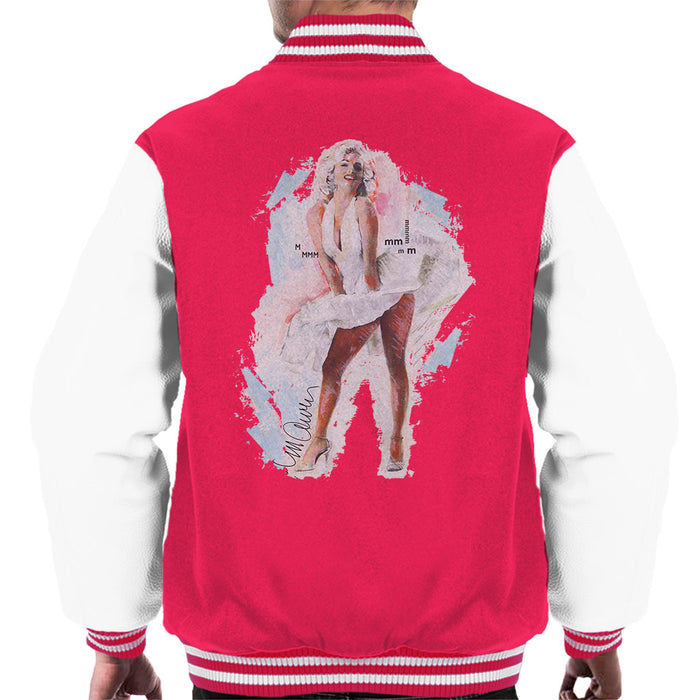 Sidney Maurer Original Portrait Of Marilyn Monroe Skirt Men's Varsity Jacket