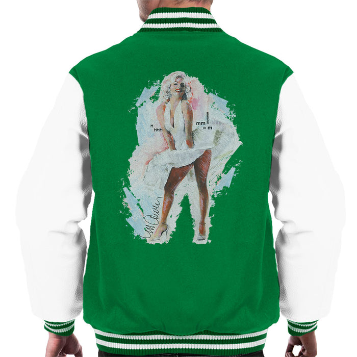 Sidney Maurer Original Portrait Of Marilyn Monroe Skirt Men's Varsity Jacket