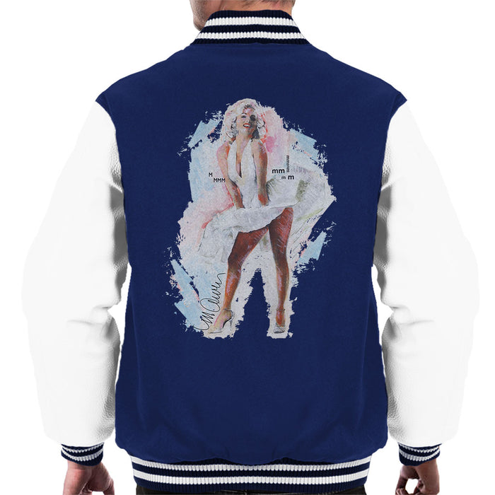 Sidney Maurer Original Portrait Of Marilyn Monroe Skirt Men's Varsity Jacket