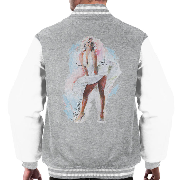 Sidney Maurer Original Portrait Of Marilyn Monroe Skirt Men's Varsity Jacket