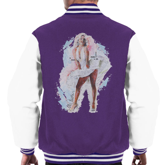 Sidney Maurer Original Portrait Of Marilyn Monroe Skirt Men's Varsity Jacket