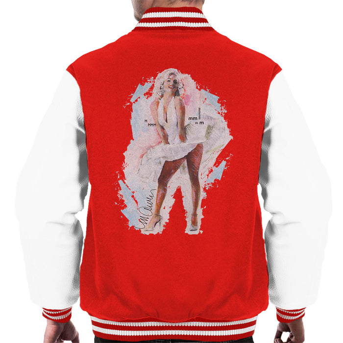 Sidney Maurer Original Portrait Of Marilyn Monroe Skirt Men's Varsity Jacket