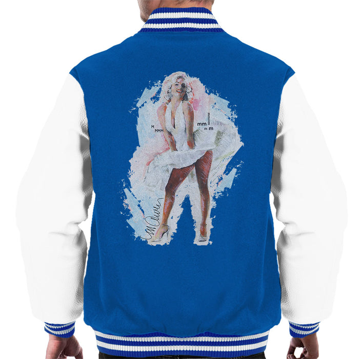 Sidney Maurer Original Portrait Of Marilyn Monroe Skirt Men's Varsity Jacket