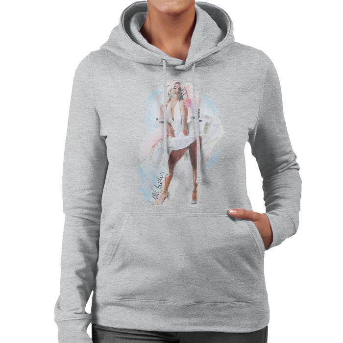 Sidney Maurer Original Portrait Of Marilyn Monroe Skirt Women's Hooded Sweatshirt