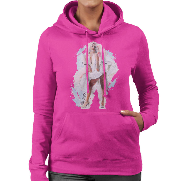 Sidney Maurer Original Portrait Of Marilyn Monroe Skirt Women's Hooded Sweatshirt