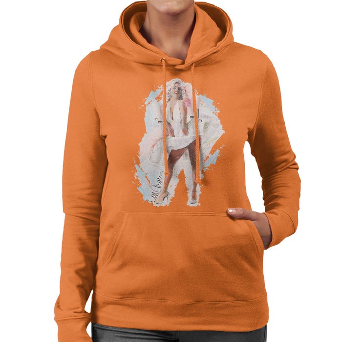 Sidney Maurer Original Portrait Of Marilyn Monroe Skirt Women's Hooded Sweatshirt