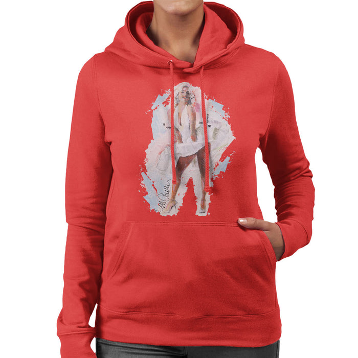 Sidney Maurer Original Portrait Of Marilyn Monroe Skirt Women's Hooded Sweatshirt