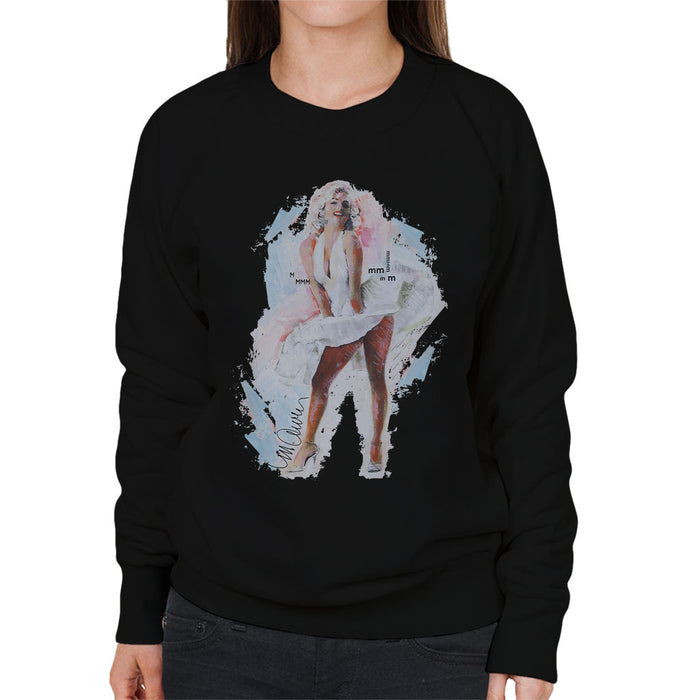 Sidney Maurer Original Portrait Of Marilyn Monroe Skirt Women's Sweatshirt