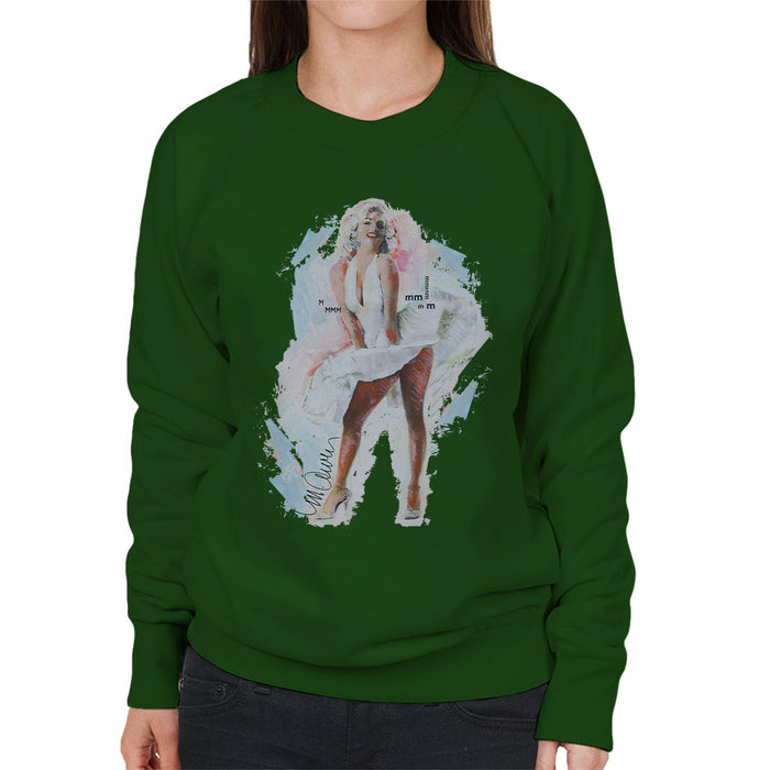 Sidney Maurer Original Portrait Of Marilyn Monroe Skirt Women's Sweatshirt