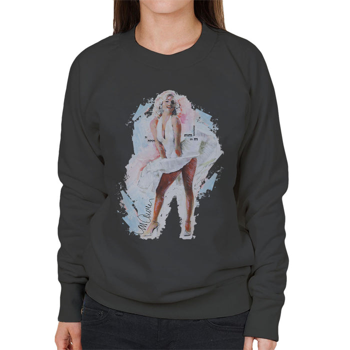 Sidney Maurer Original Portrait Of Marilyn Monroe Skirt Women's Sweatshirt
