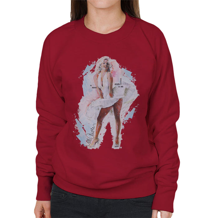 Sidney Maurer Original Portrait Of Marilyn Monroe Skirt Women's Sweatshirt